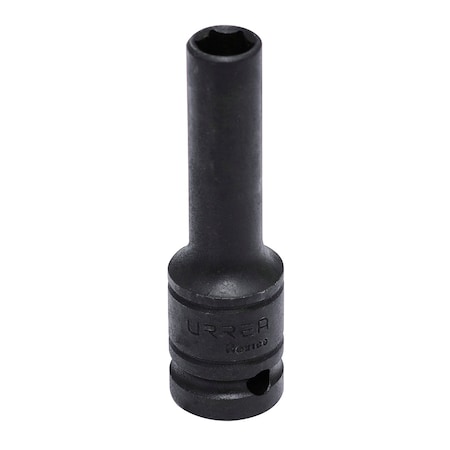 Urrea 1/2" drive 6-pt thin-wall deep impact socket 12MM 7312MD